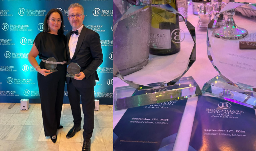 NNDKP a luat toate premiile pentru jurisdicția noastră la gala ‘Benchmark Litigation Europe Awards 2025’ | Casa de avocați a primit titlul de ‘Firma de avocatură a anului’, iar Emil Bivolaru a urcat pe podium la catogoria ‘Avocatul anului în România’